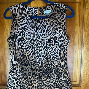 Calvin Klein dressy leopard print top